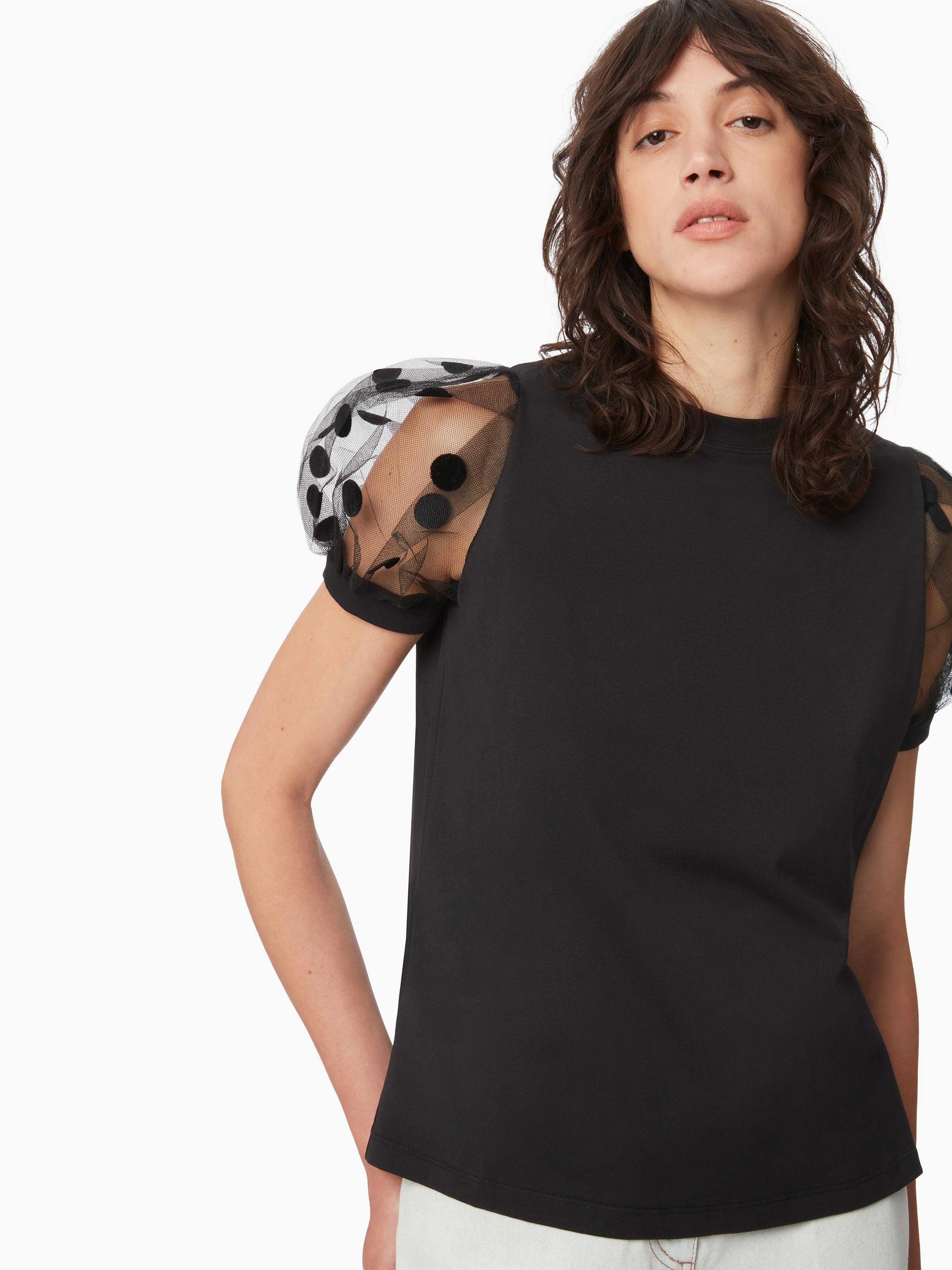 T-SHIRT WITH PUFF SLEEVES - 2