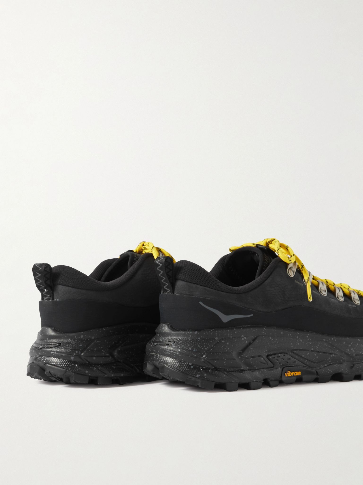 Tor Summit Rubber-Trimmed Nubuck and Mesh Sneakers Black - 5