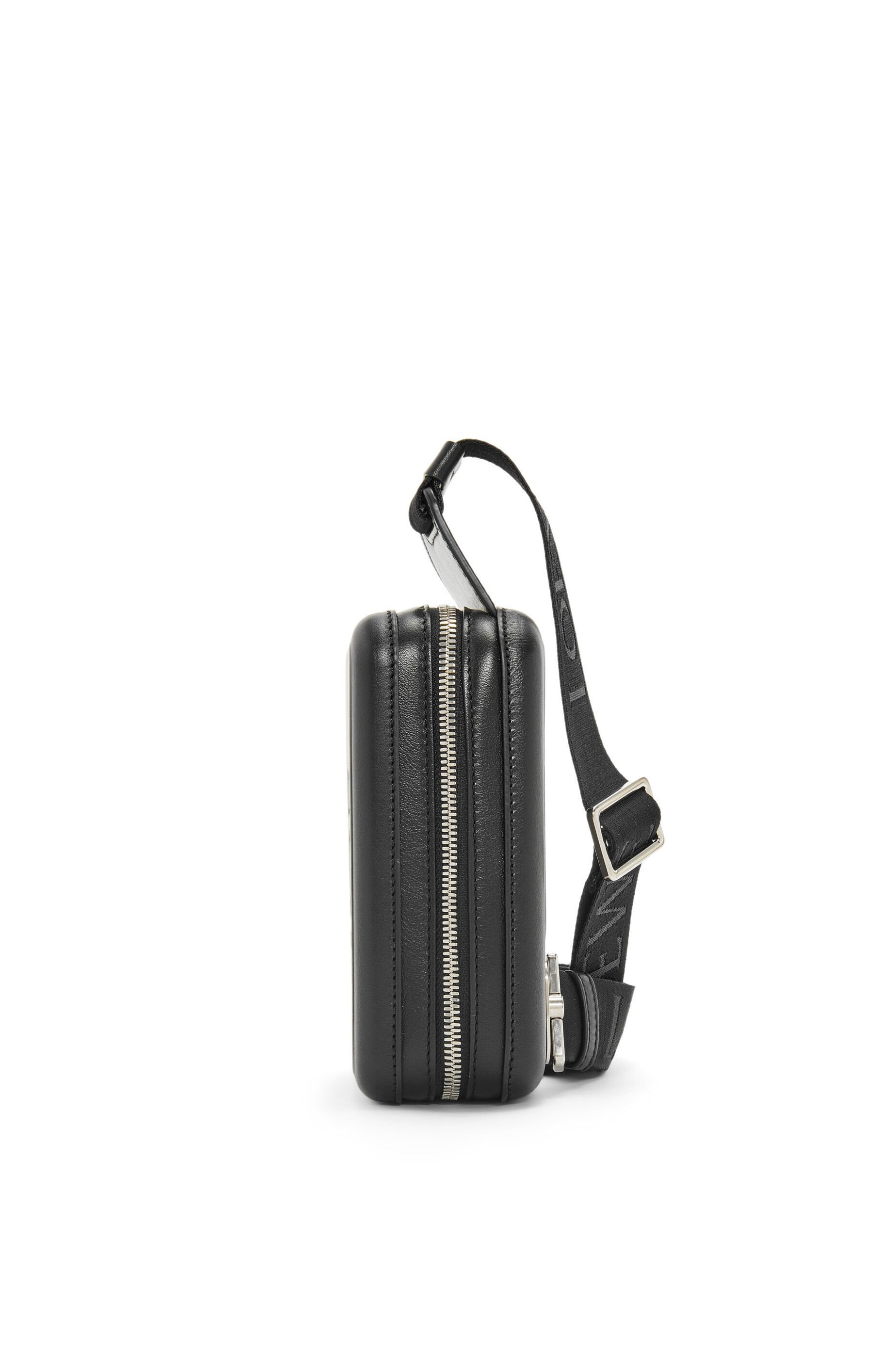 Molded Sling Leather Crossbody Bag in Black - Loewe