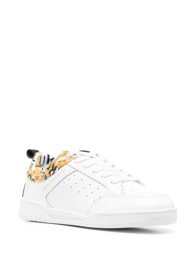 VERSACE JEANS COUTURE low-top leather sneakers outlook