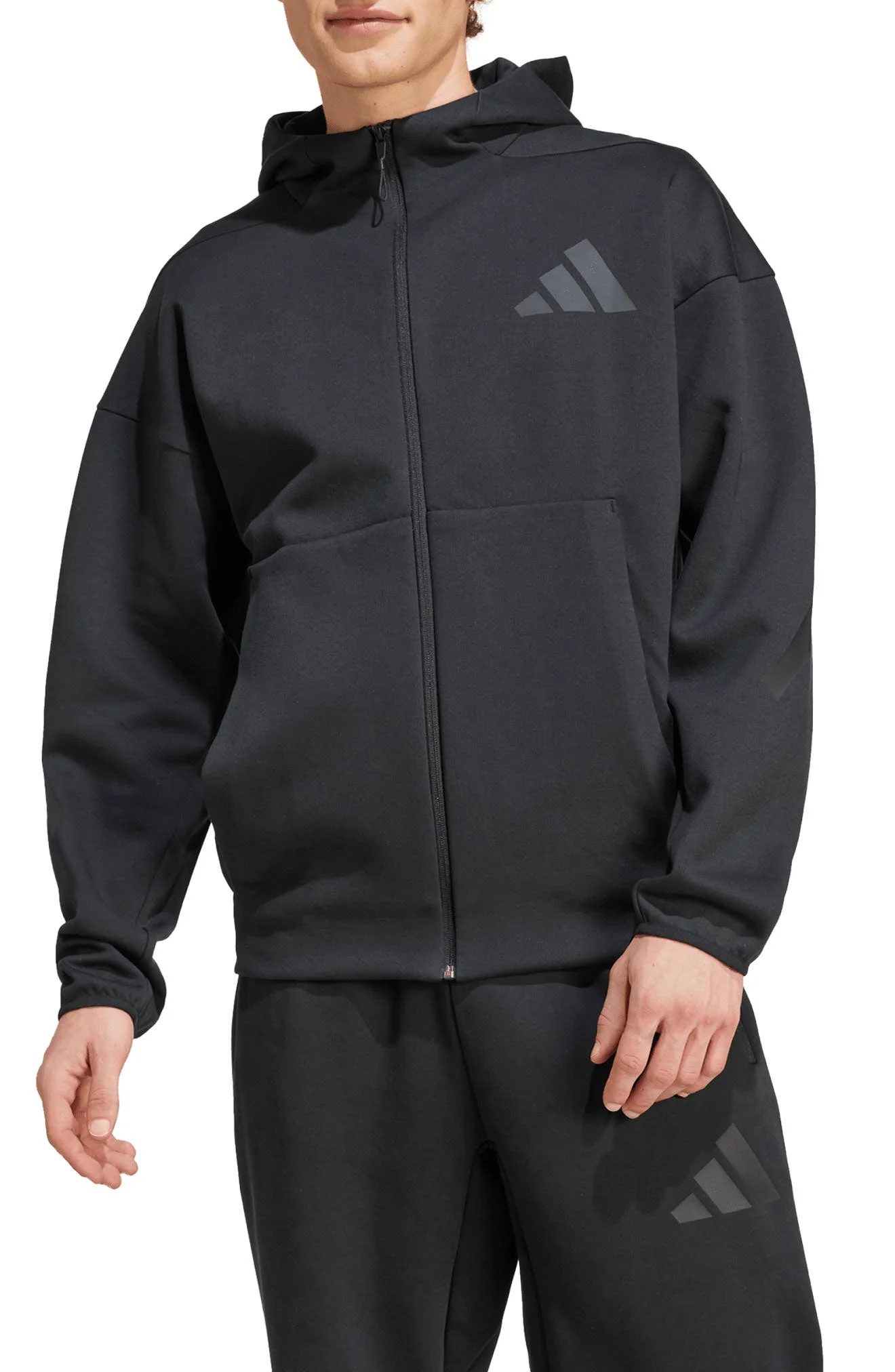adidas Z.N.E. Hoodie in Black at Nordstrom - 1