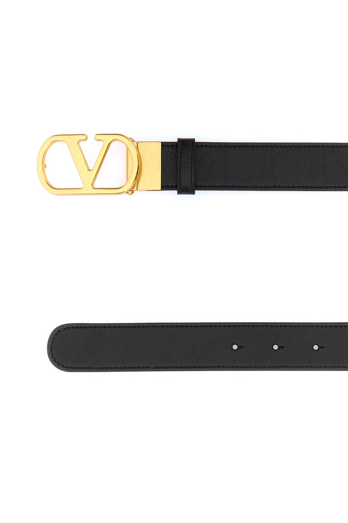 Black leather belt - 2