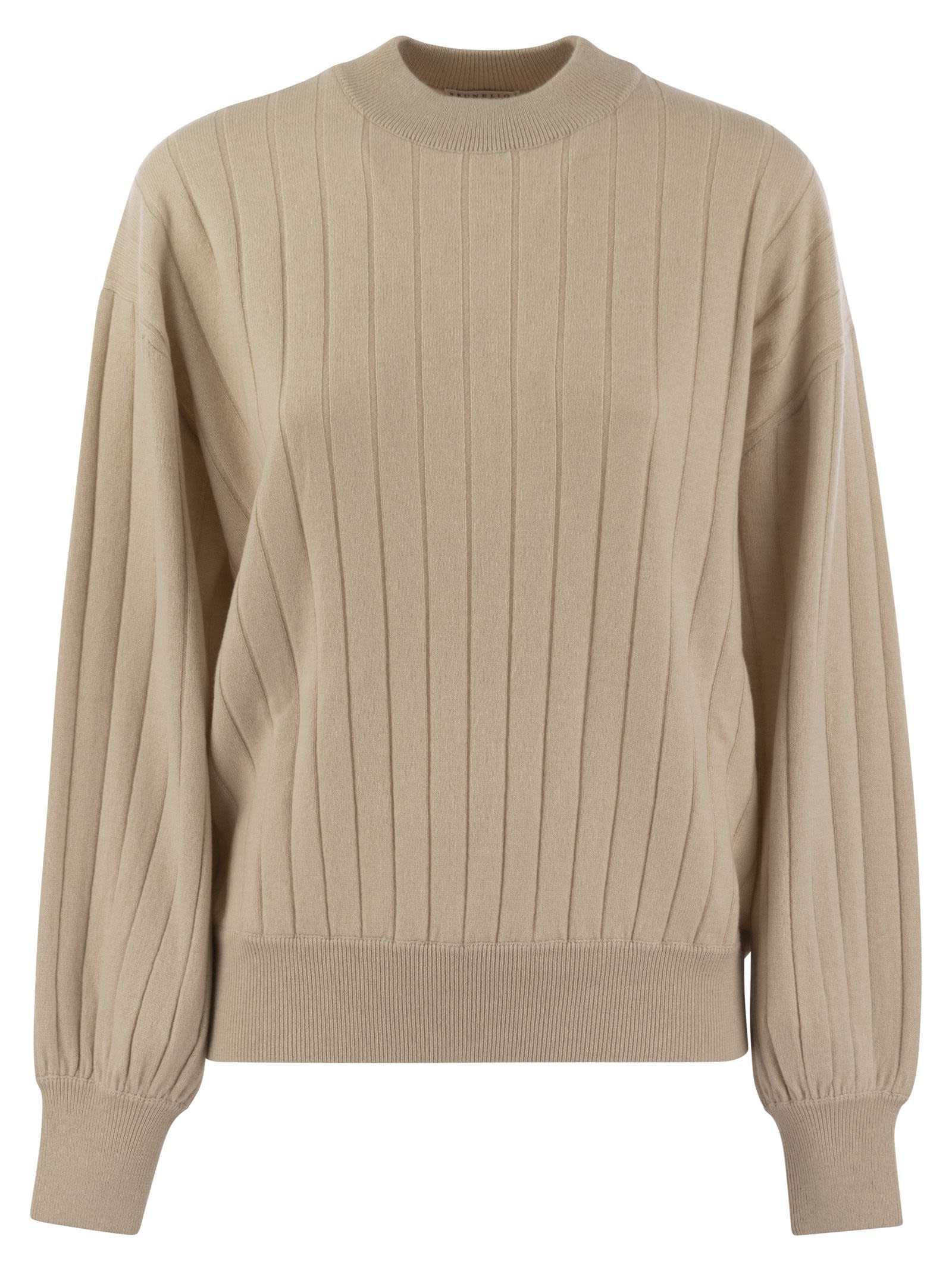 Brunello Cucinelli Women Cashmere V-Neck Sweater With Necklace - 1