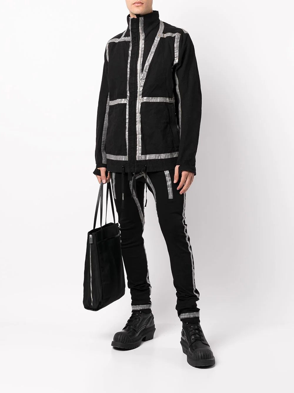 reversible metallic trim zipped jacket - 2