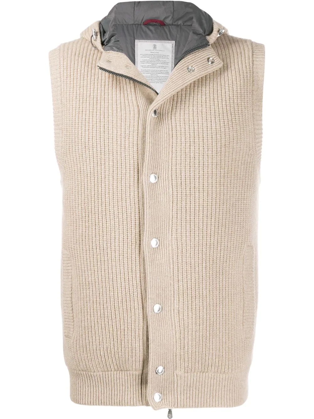 cashmere down gilet - 1