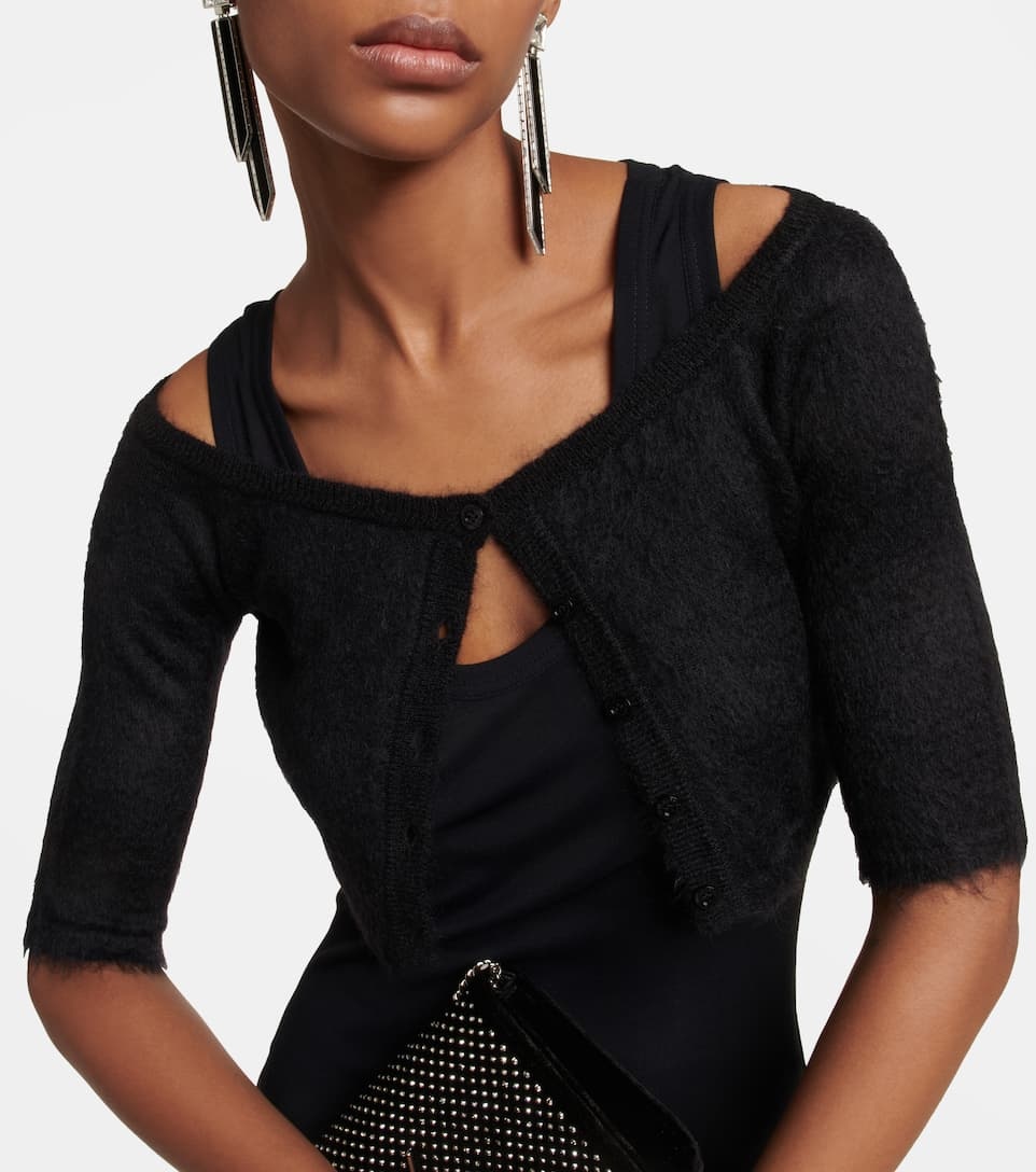 Brushed wool-blend cardigan - 4