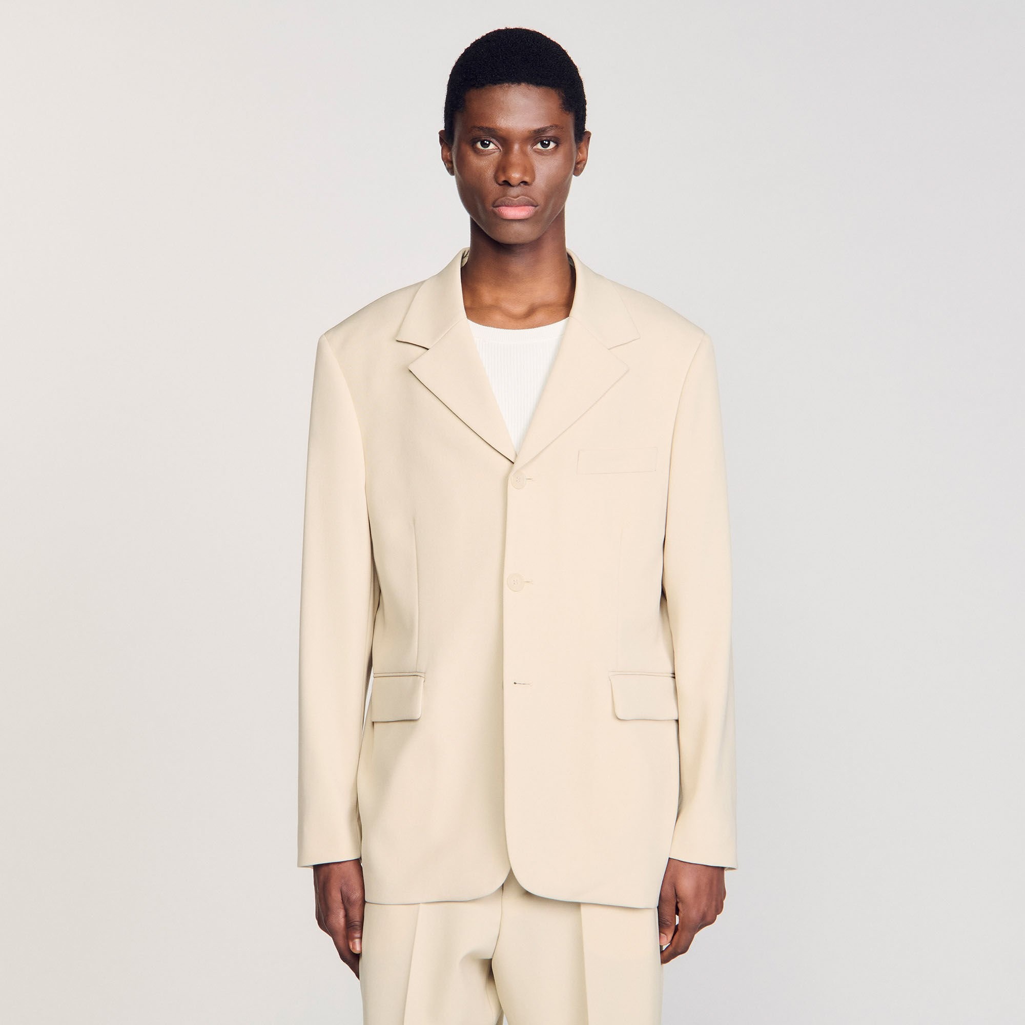 OVERSIZED WOOL SUIT JACKET - 4