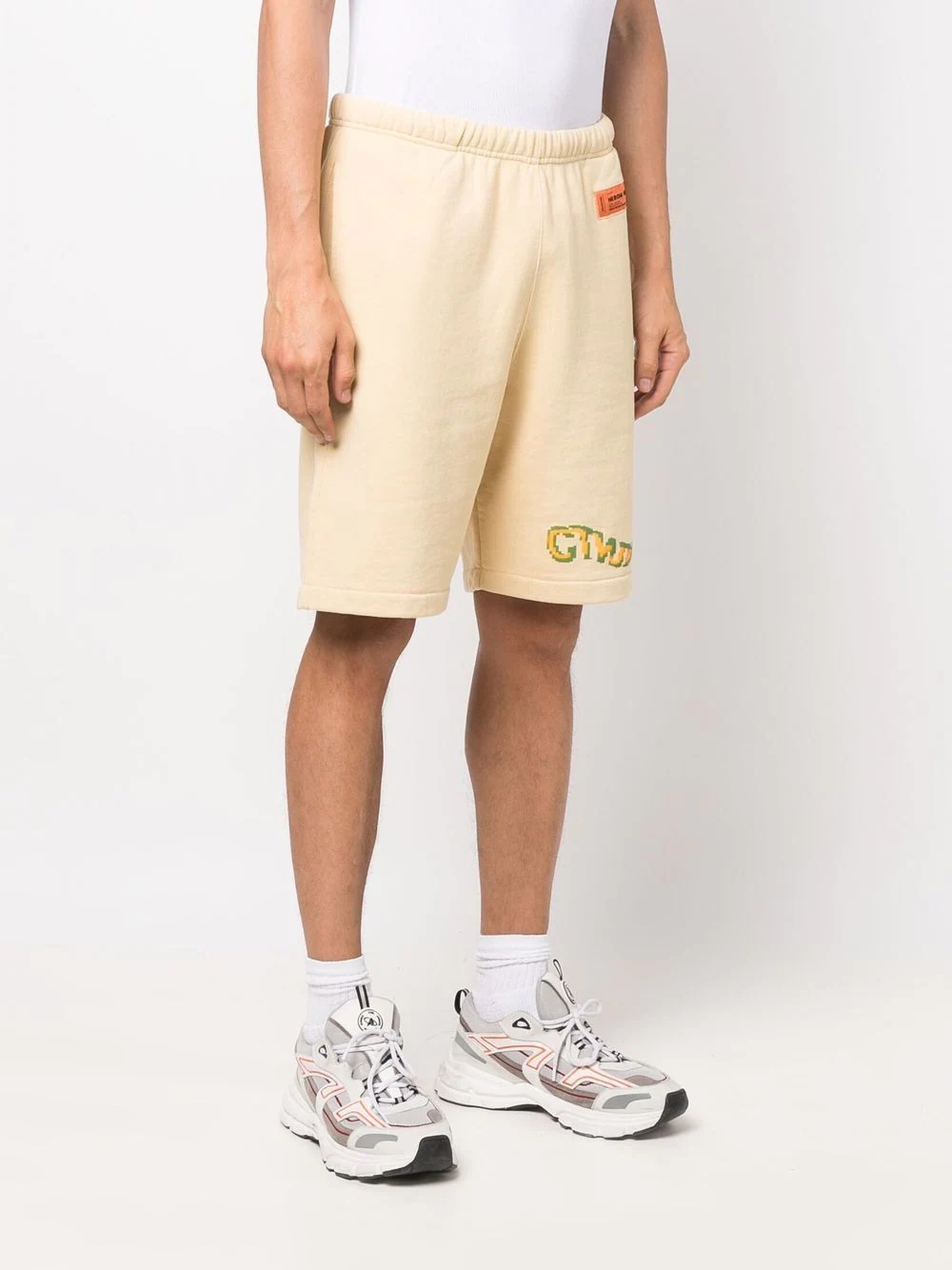 logo-embellished track shorts - 3