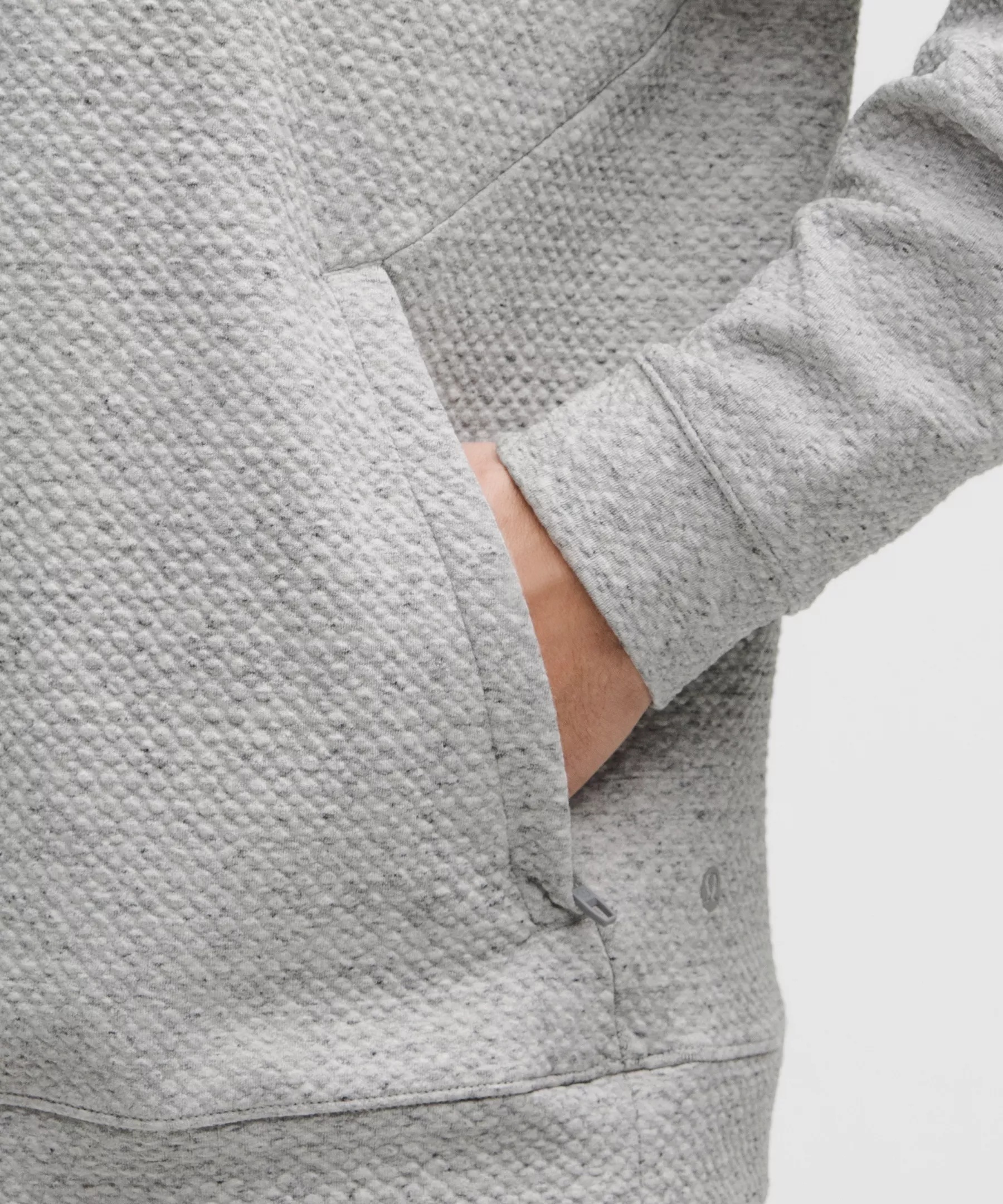 Textured Double-Knit Cotton Half Zip - 5