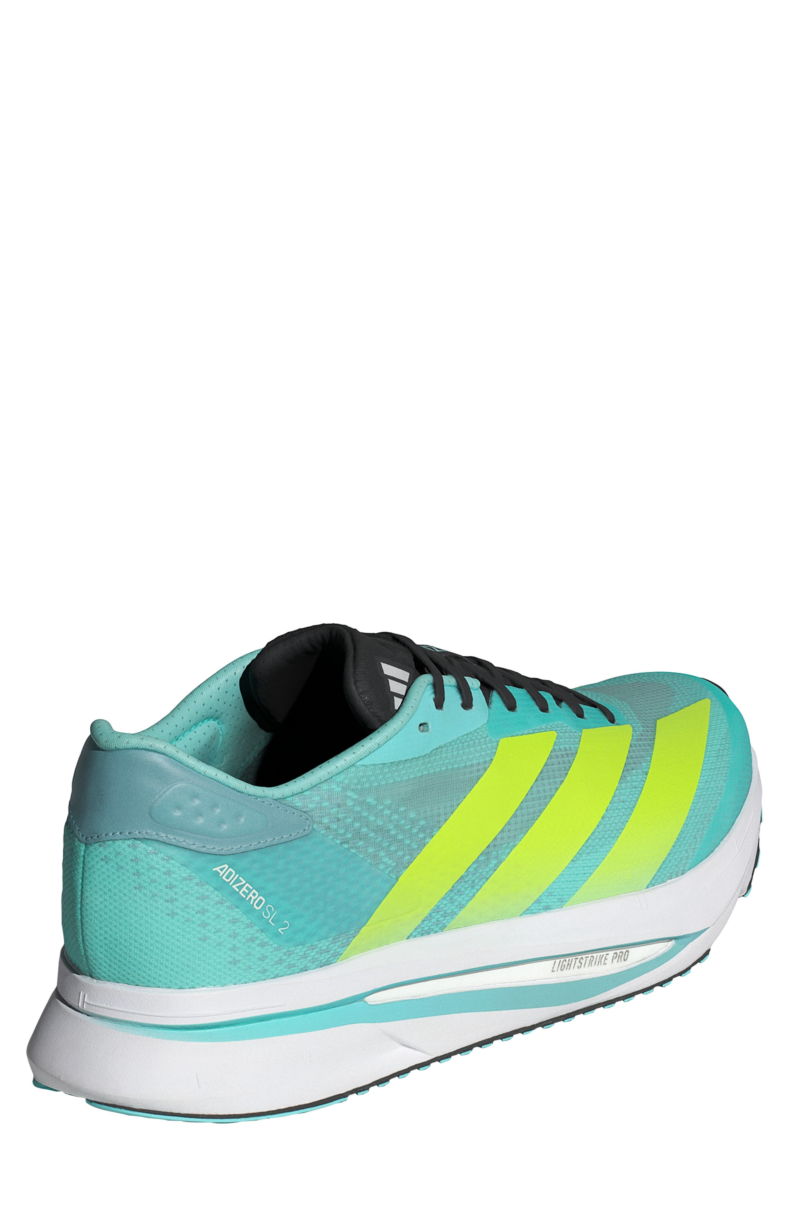 adidas Gender Inclusive Adizero Evo SL Running Shoe in Flash Aqua/Lemon/Mint Ton at Nordstrom - 2