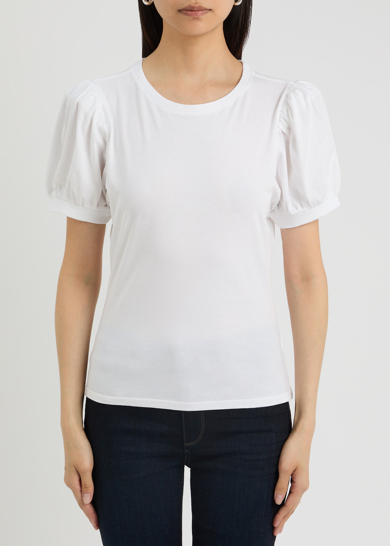 PAIGE Paige Matcha Cotton T-shirt outlook