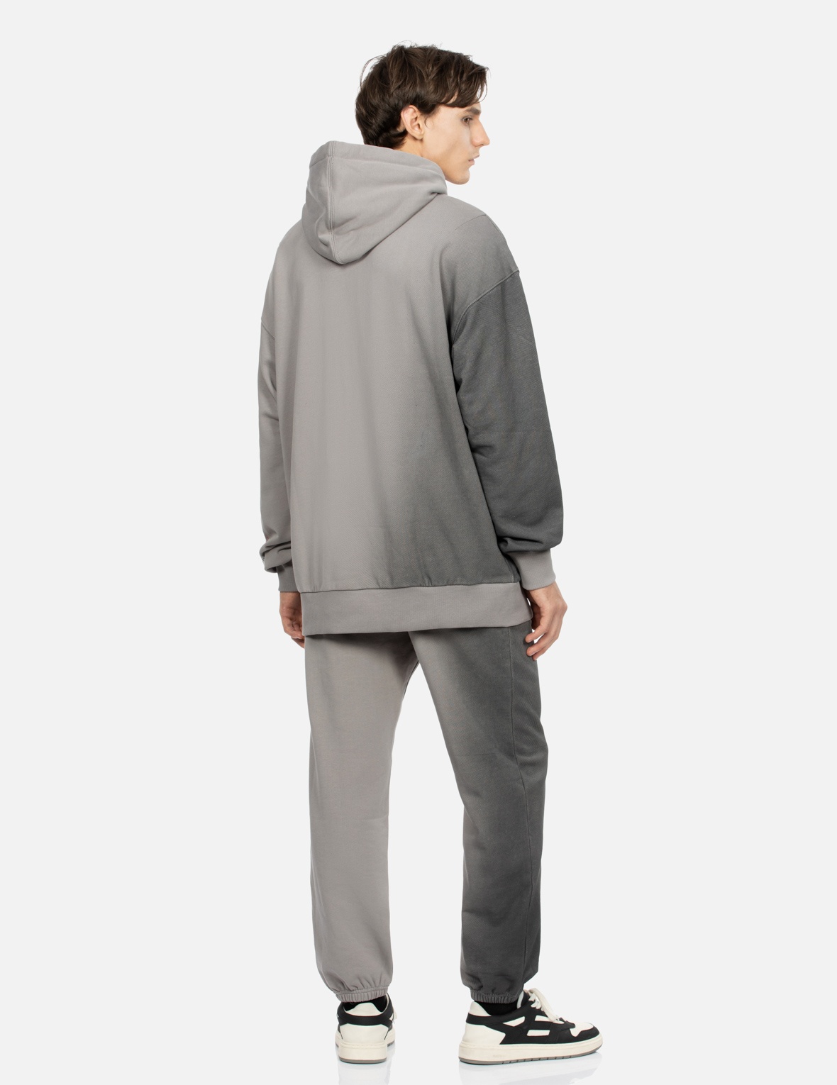 GRAFFITI SEAGULL AND SLOGAN PRINT STRAIGHT FIT SWEATPANTS - 4