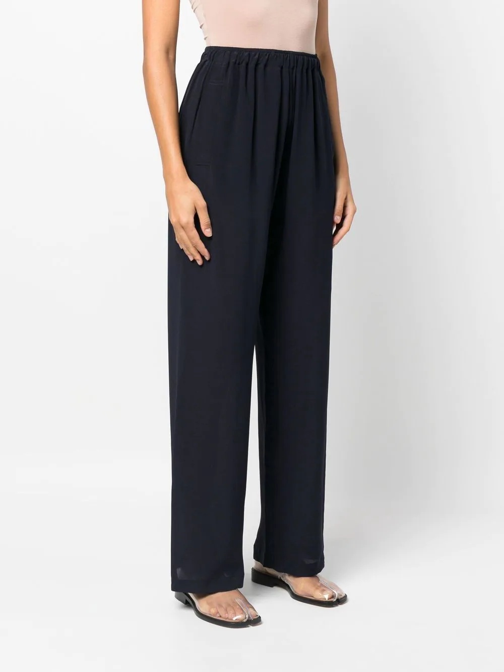 wide-leg high-waisted trousers - 3