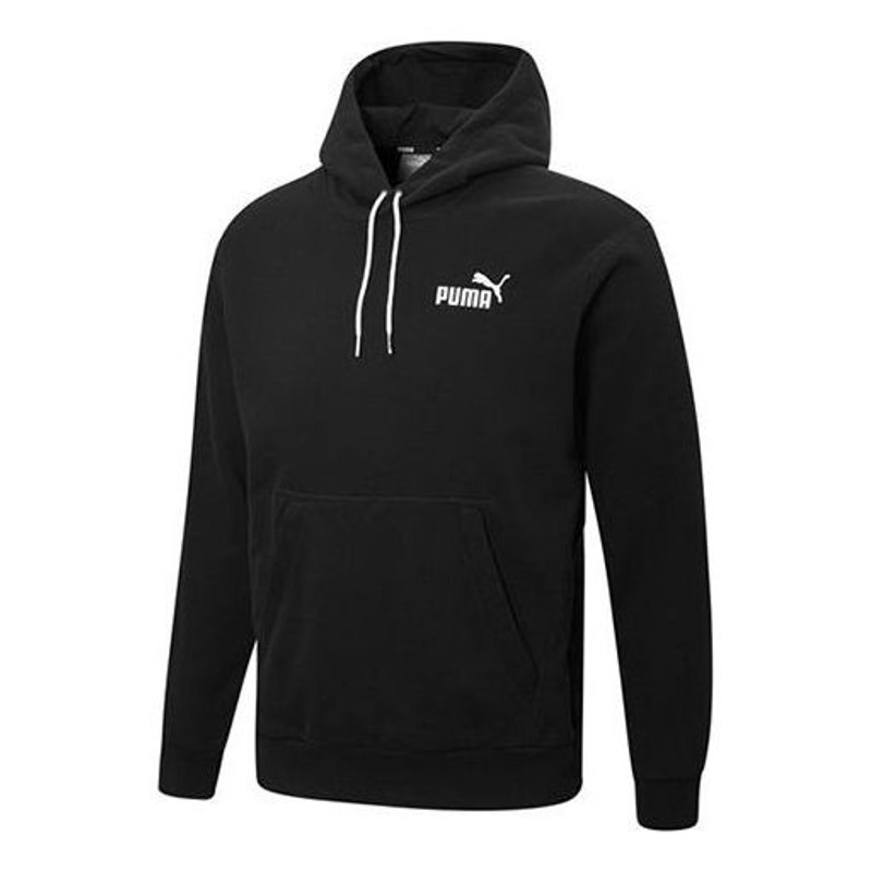 PUMA Ess + Contrasting Colors Chest Embroidered Logo Black 849585-01 - 1