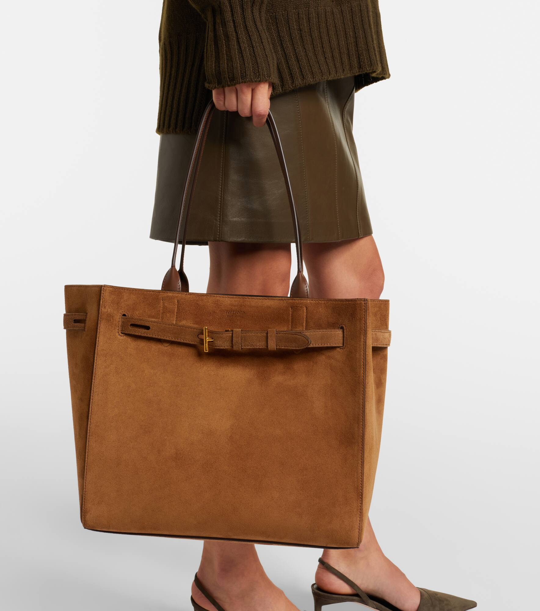 Audrey Medium suede tote bag - 2