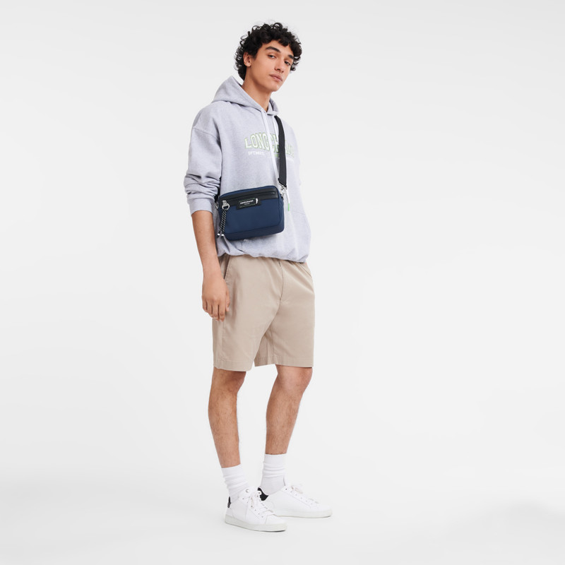 Longchamp Le Pliage Energy S Camera bag Navy - Recycled canvas outlook