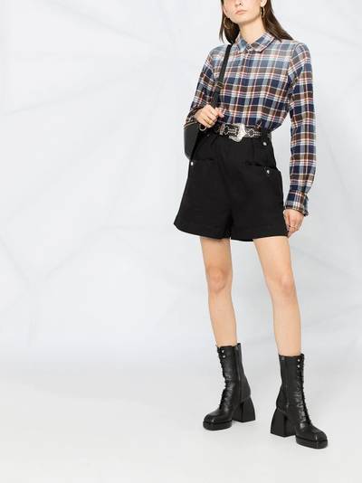 DSQUARED2 faded-effect flannel shirt outlook