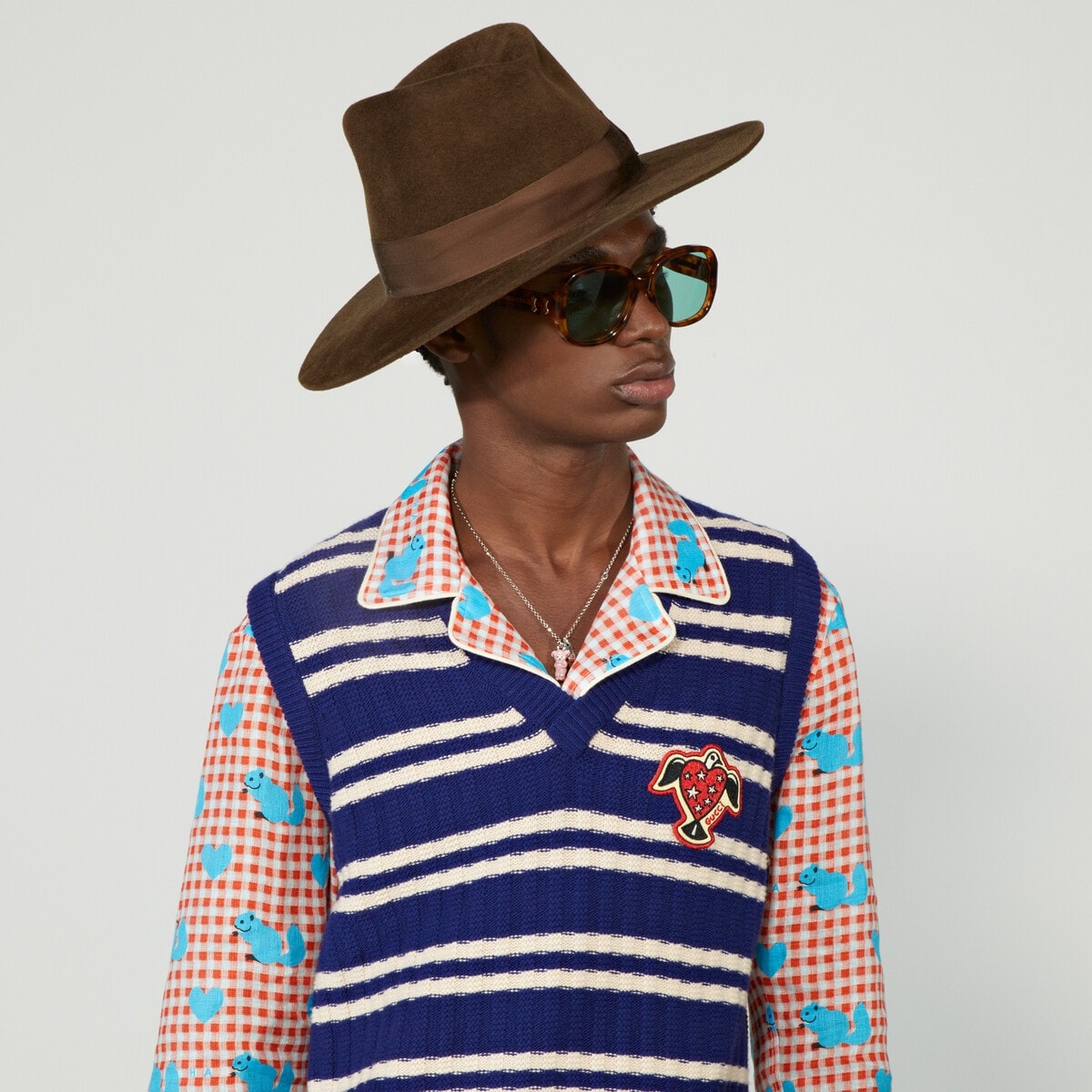 Gucci HA HA HA striped wool vest - 3