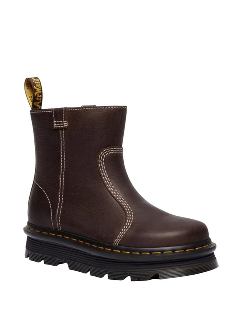 Dr. Martens Zebzag Rigger contrast-stitch leather ankle boots outlook