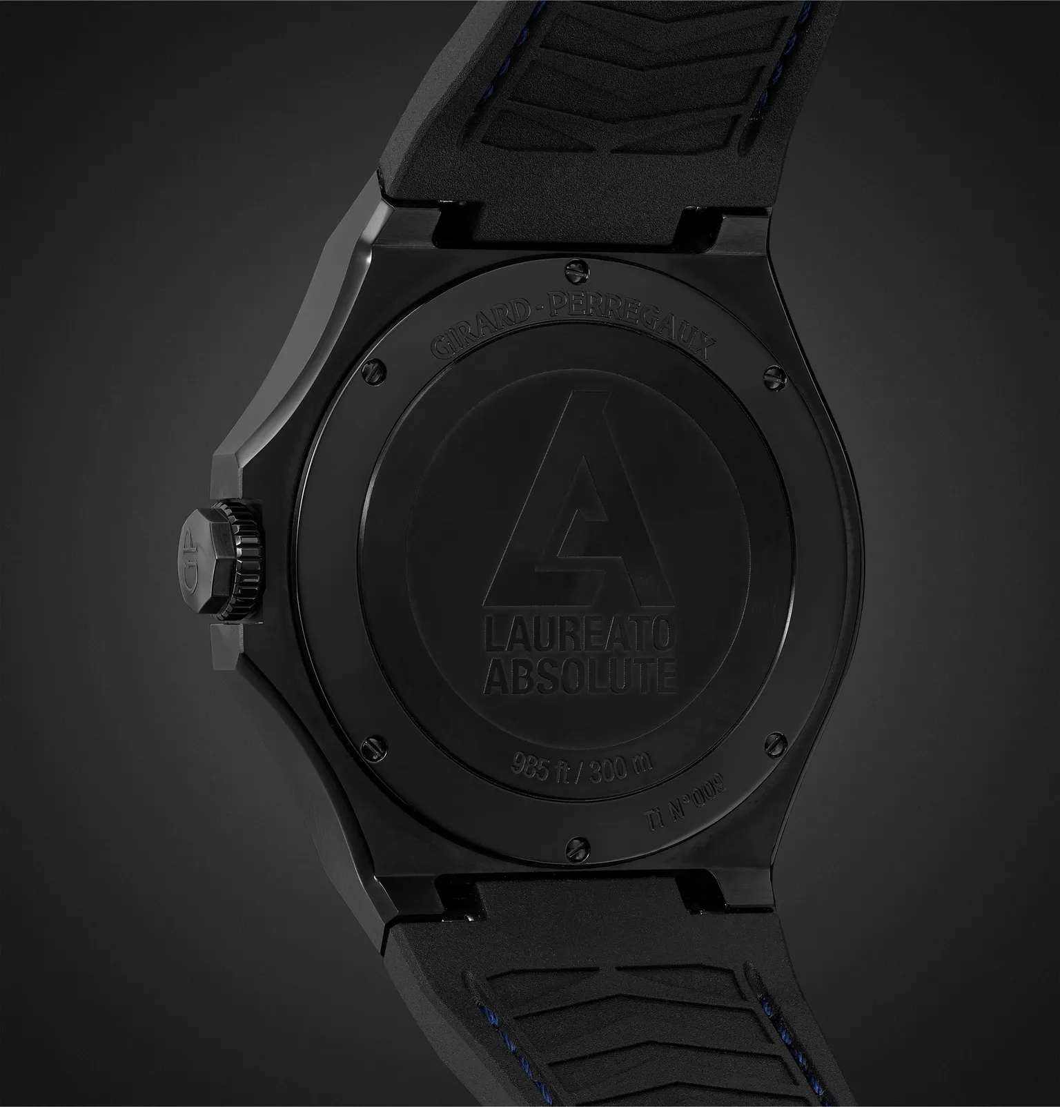 Laureato Absolute WW.TC Automatic 44mm PVD-Coated Titanium and Rubber Watch, Ref. No.  81065-21-491- - 9