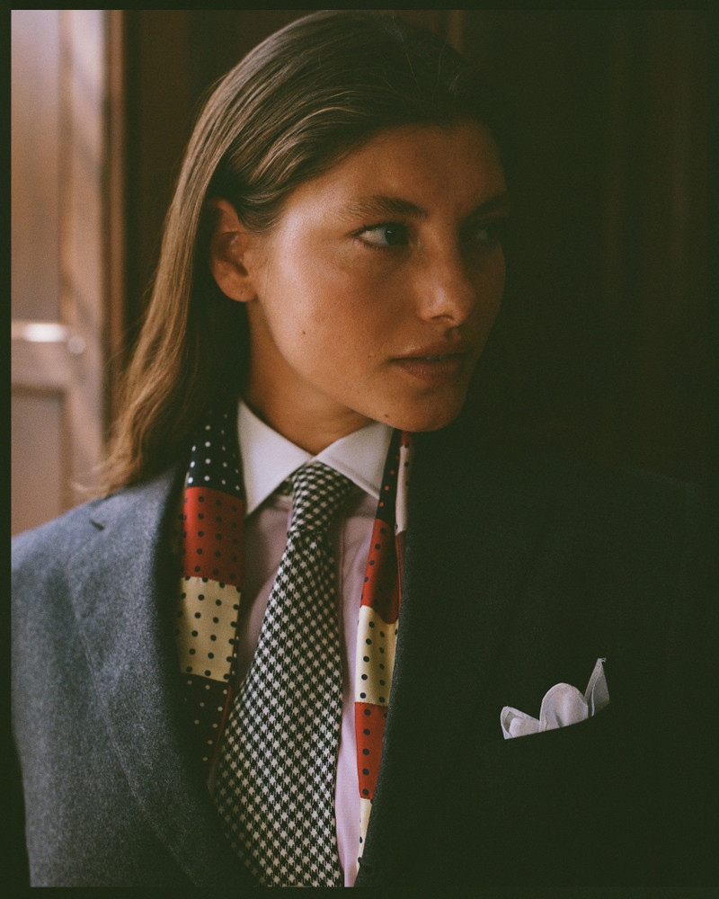 MADE-IN-USA PATCHWORK POLKA DOT SILK SCARF 4