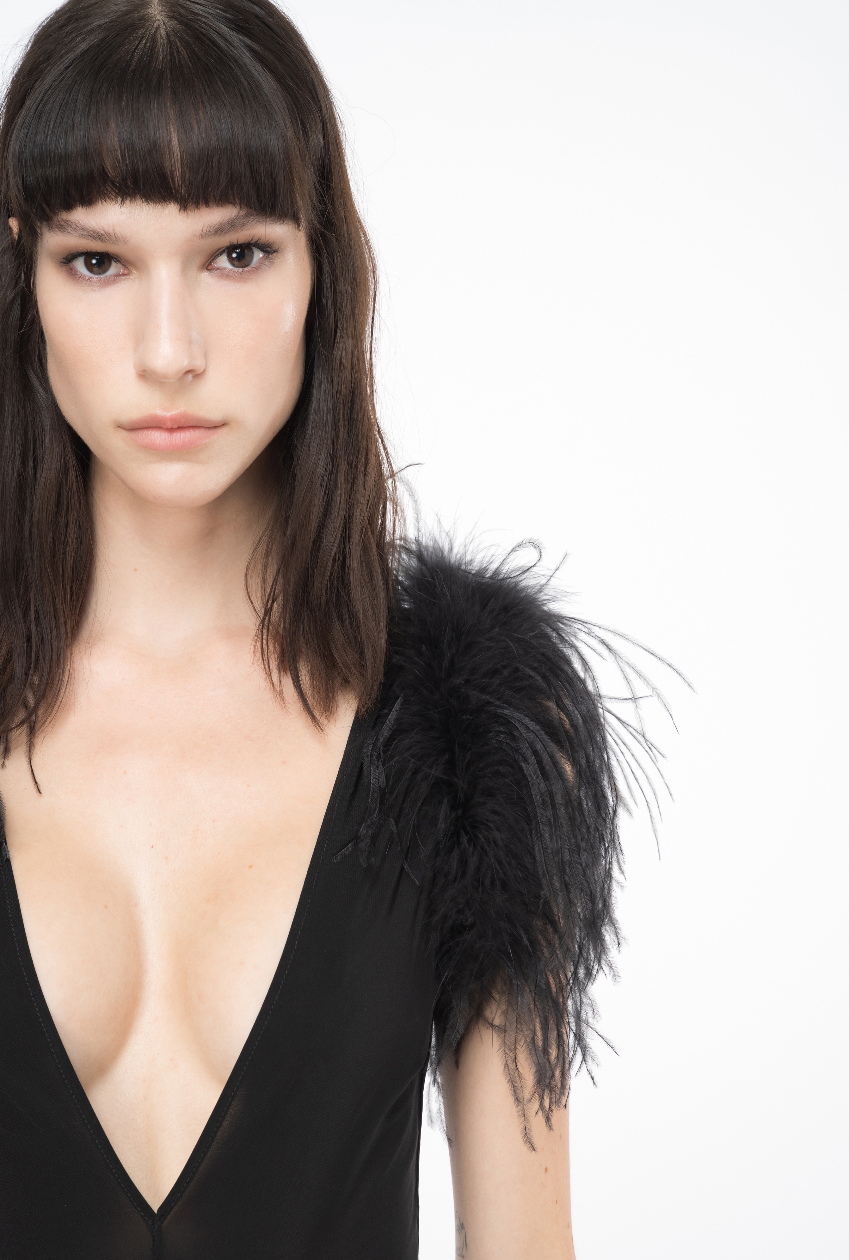 BODYSUIT WITH FEATHERS - 3