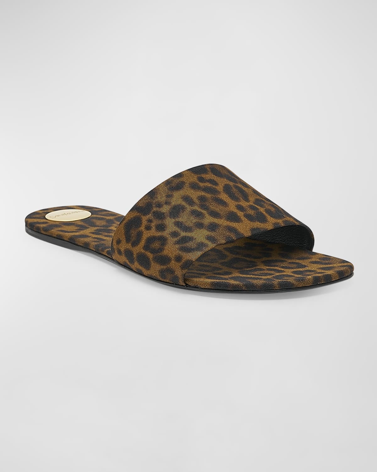 Carlyle Leopard Flat Slide Sandals - 3
