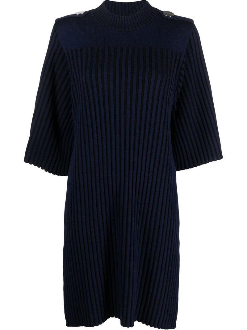ribbed knitted midi dress 1