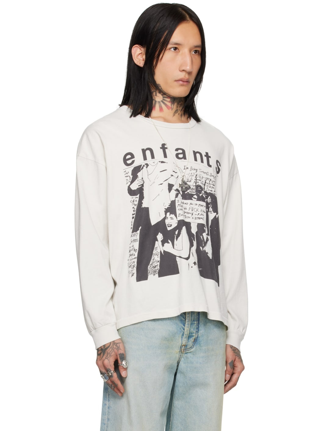 Off-White Graphic Long Sleeve T-Shirt - 2