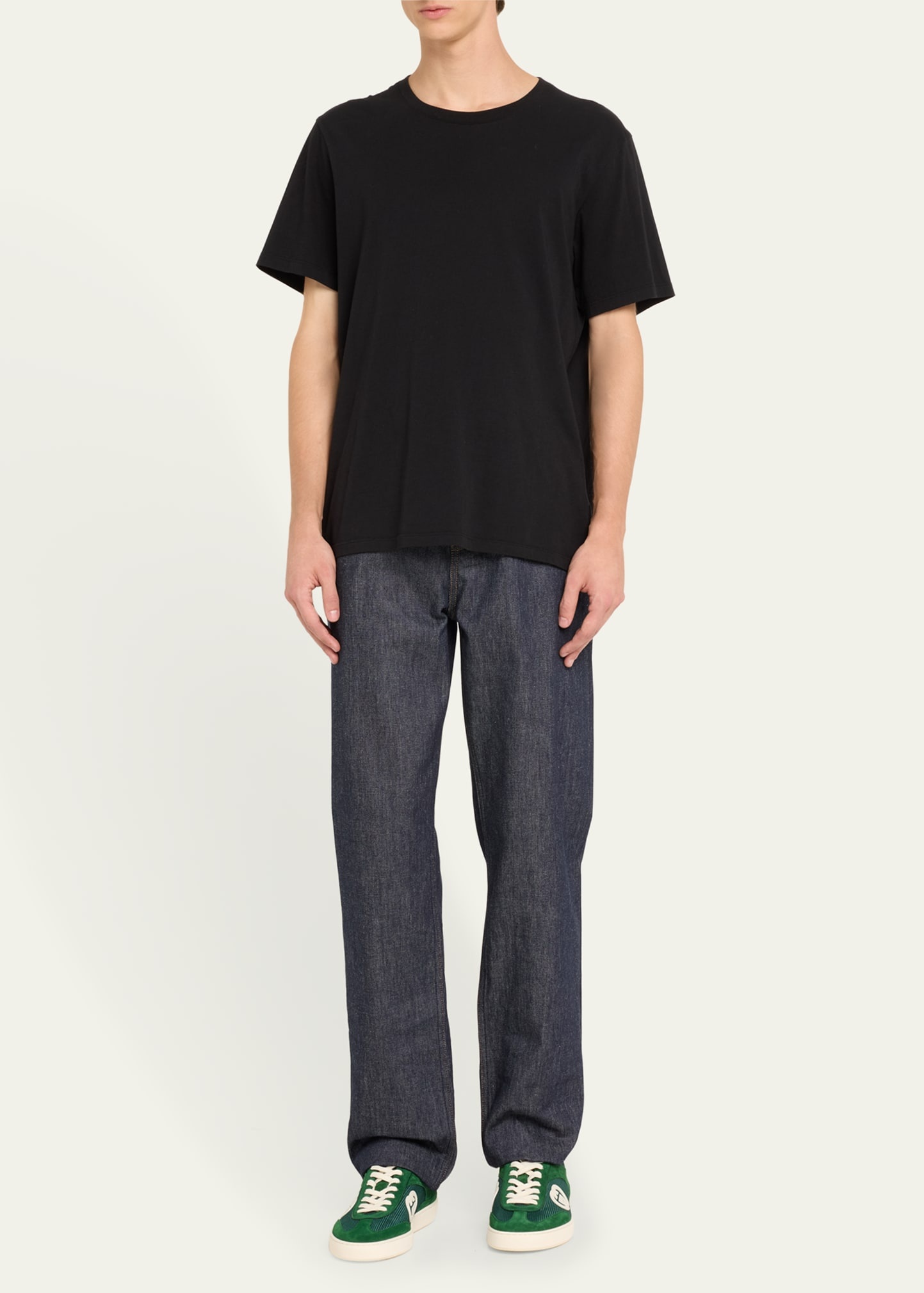 Men's G74 Canvas and Suede T-Toe Low-Top Sneakers - 3