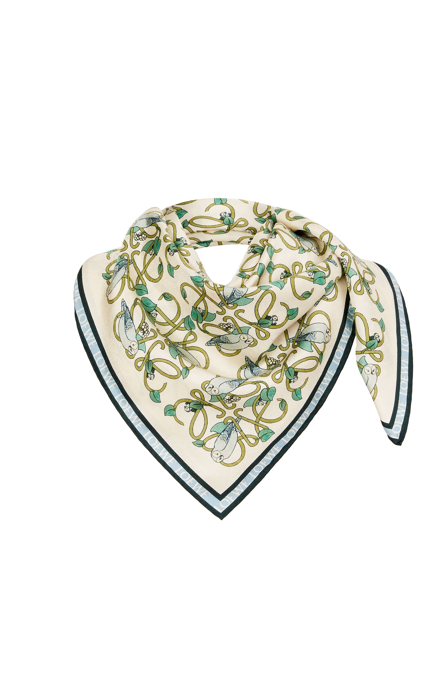 Anagram all over scarf in silk - 2