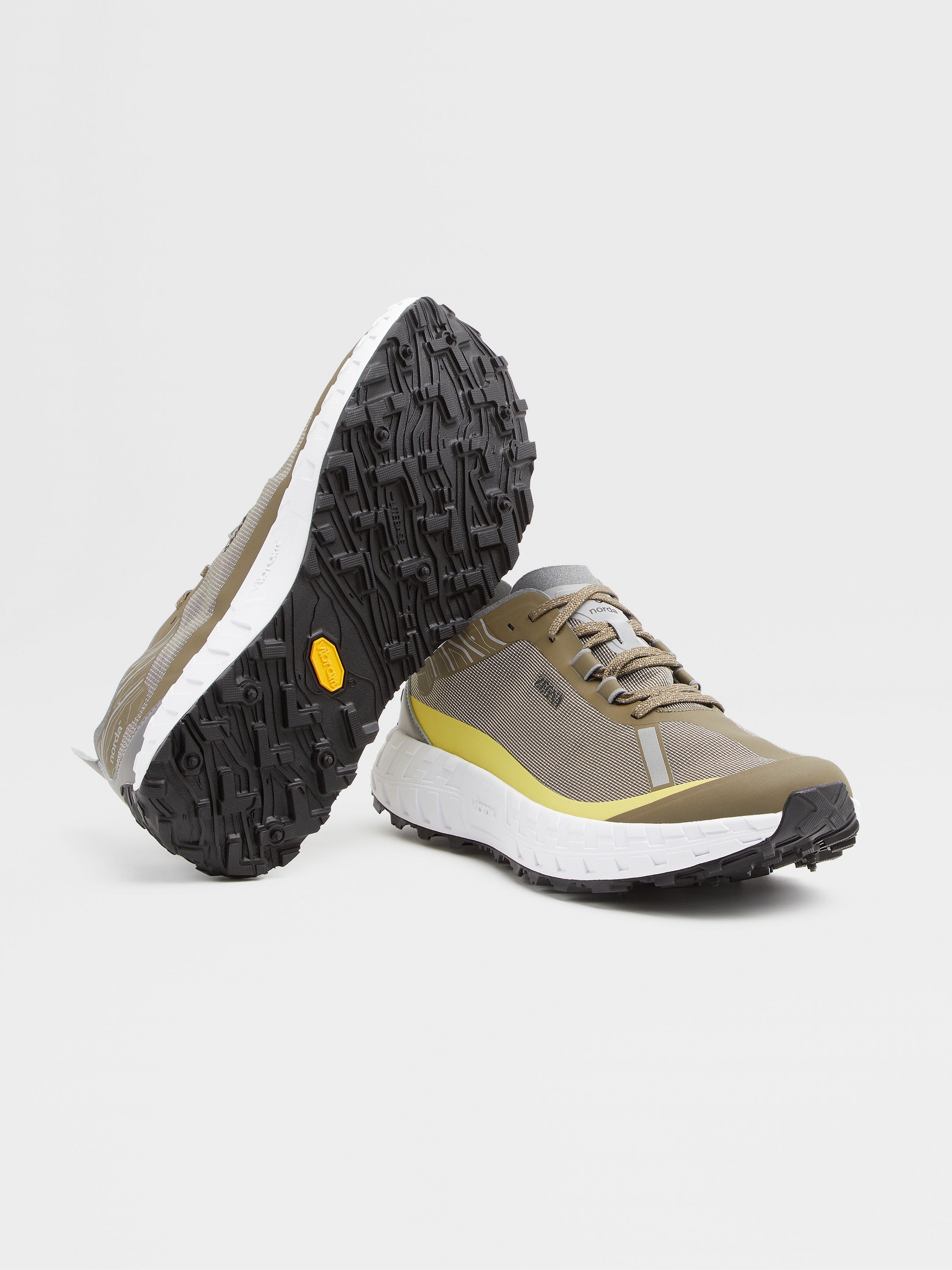 ZEGNA X NORDA™ OLIVE GREEN LOW TOP RUNNING SNEAKERS - 2