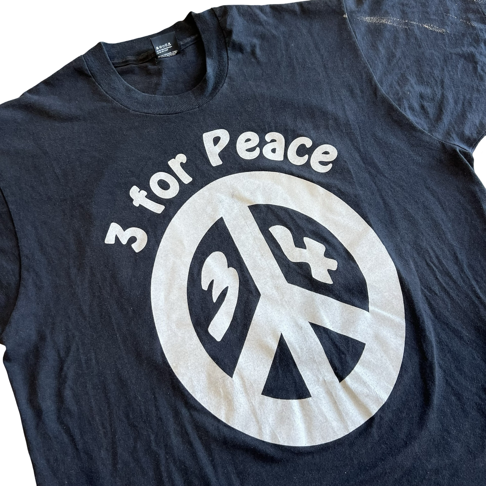 Final Blow - Vintage 80s 3 for Peace T-Shirt SZ XL - 2