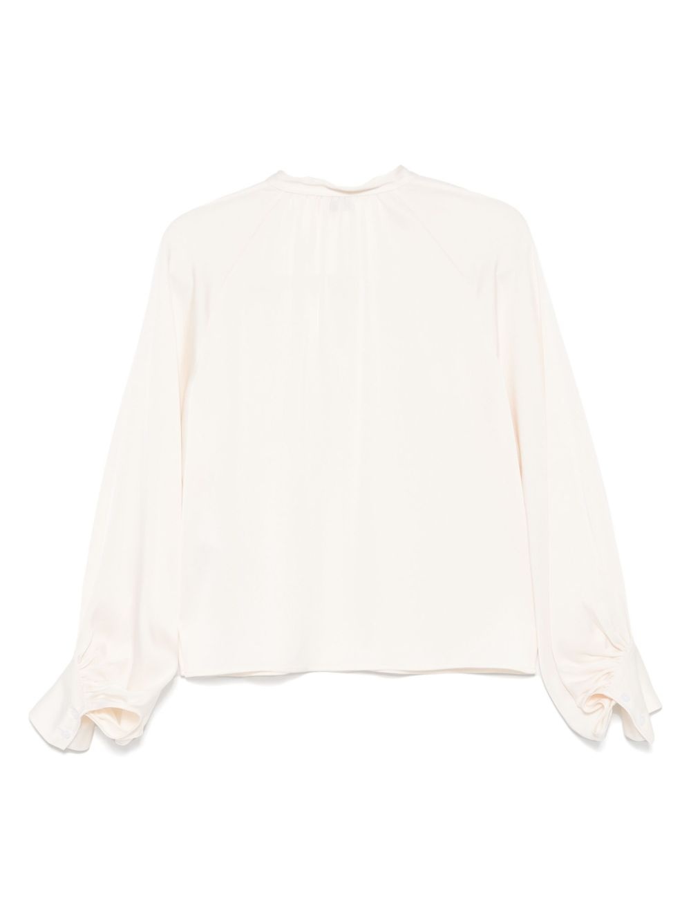 band-collar blouse - 2