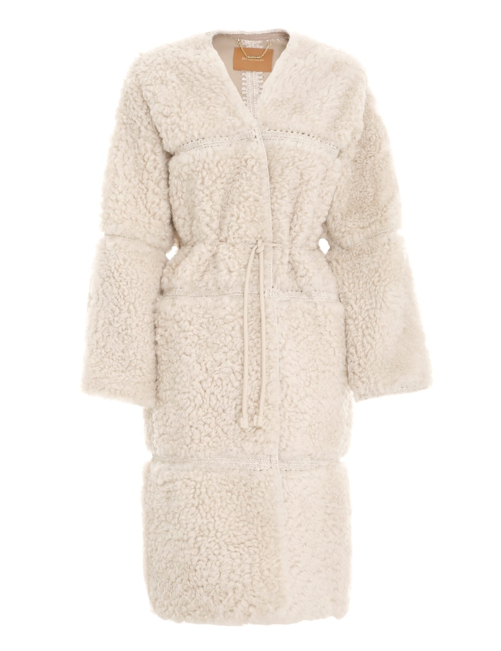 KALEIDOSCOPE SHEARLING COAT - 1