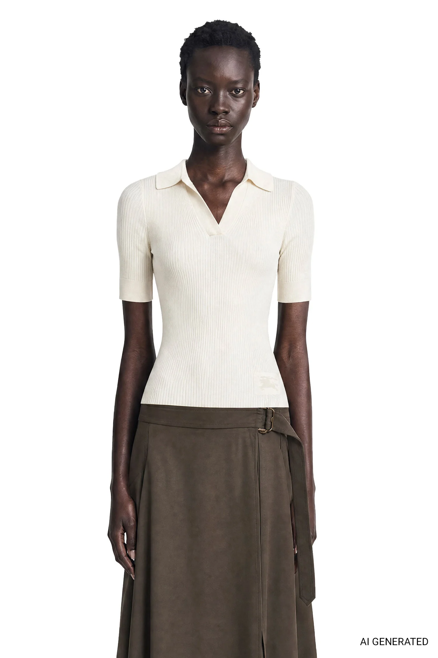 Cashmere Knit Polo - 1