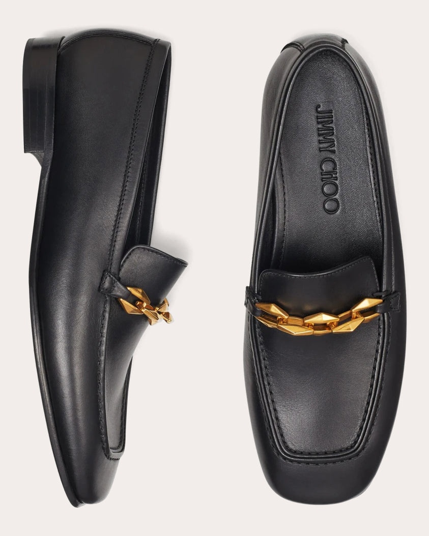 Diamond Tilda Embellished Leather Loafer - 4