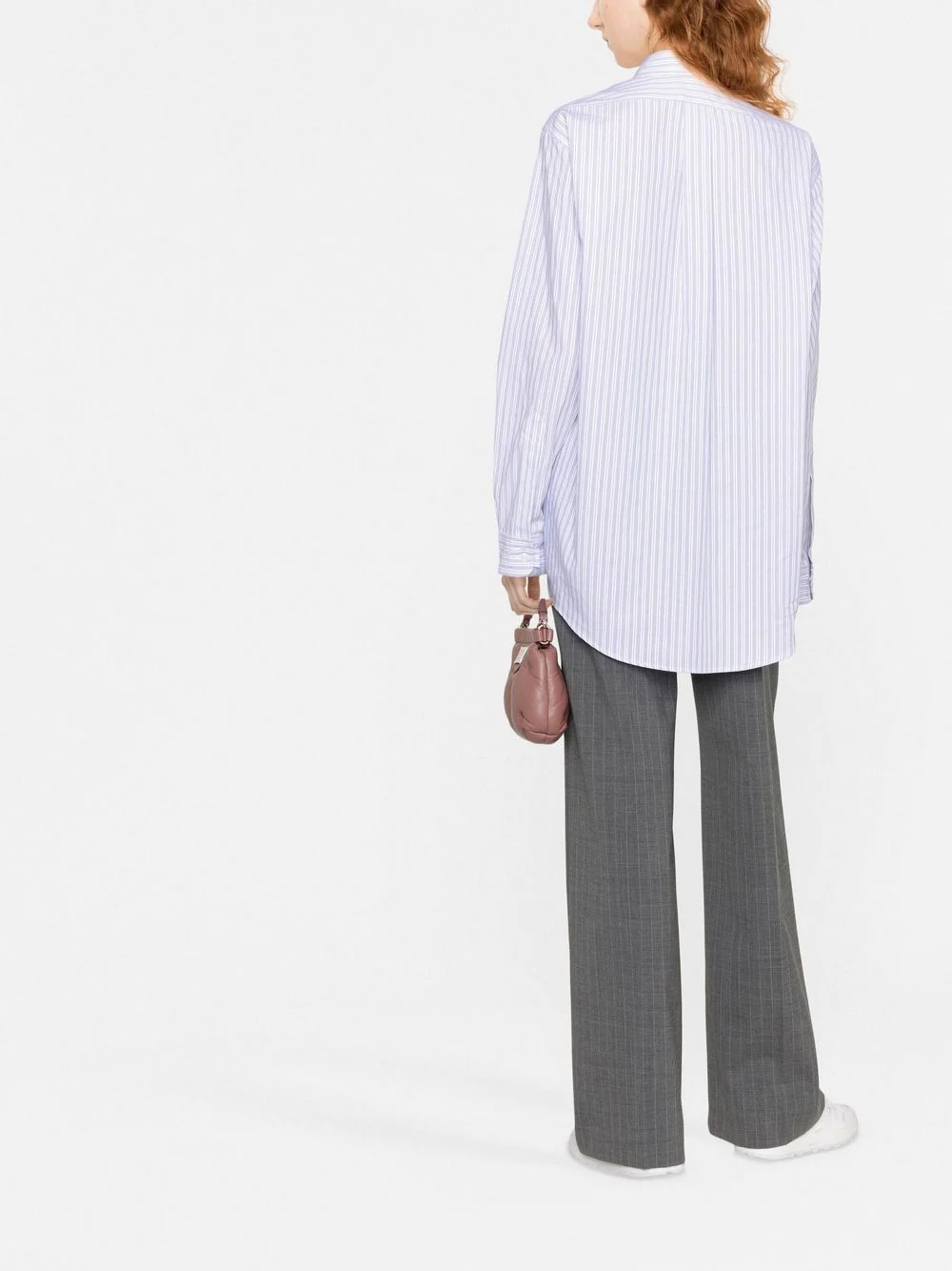 oversized stripe-print shirt - 3