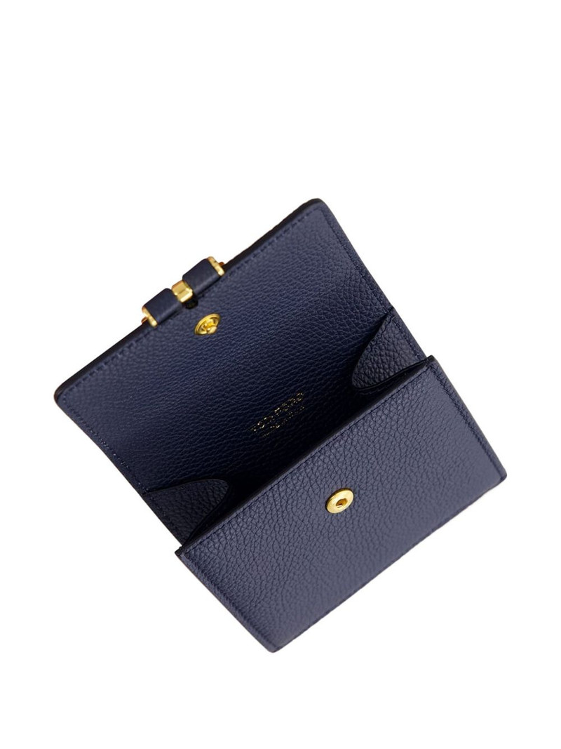 Tara logo-clasp grain-leather cardholder 3