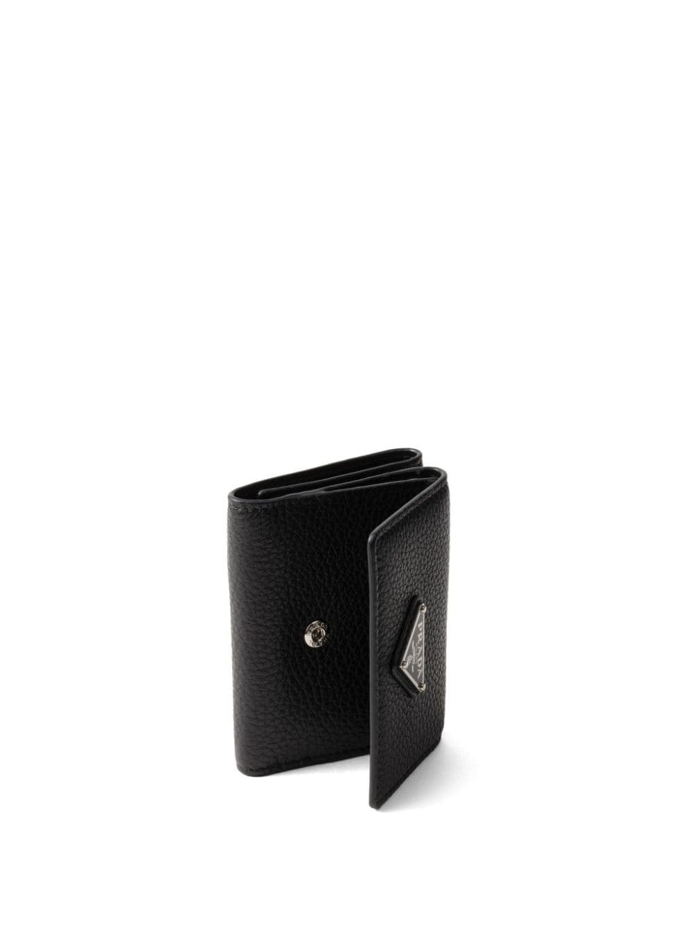 enamel triangle-logo wallet - 4