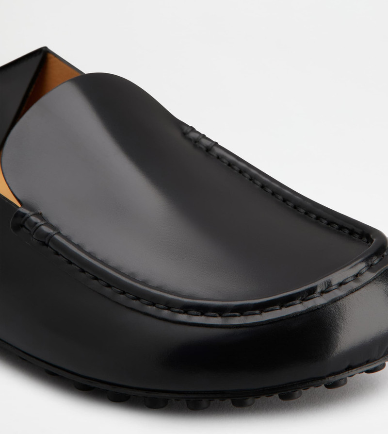 SLIPPER LOAFERS IN LEATHER - BLACK 5