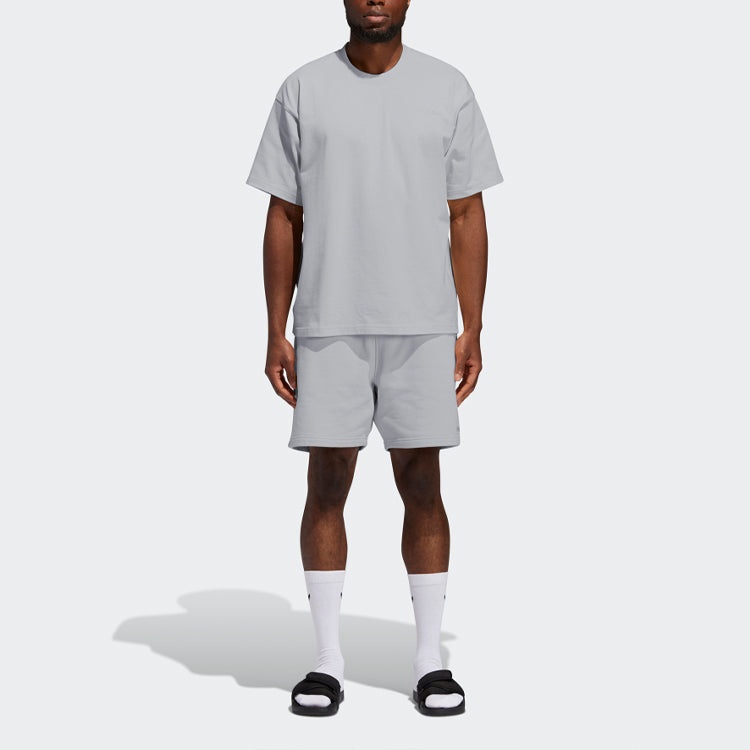 adidas originals x Pharrell Williams Basics Short-sleeved Embroidered Letters Grey GM1959 - 6