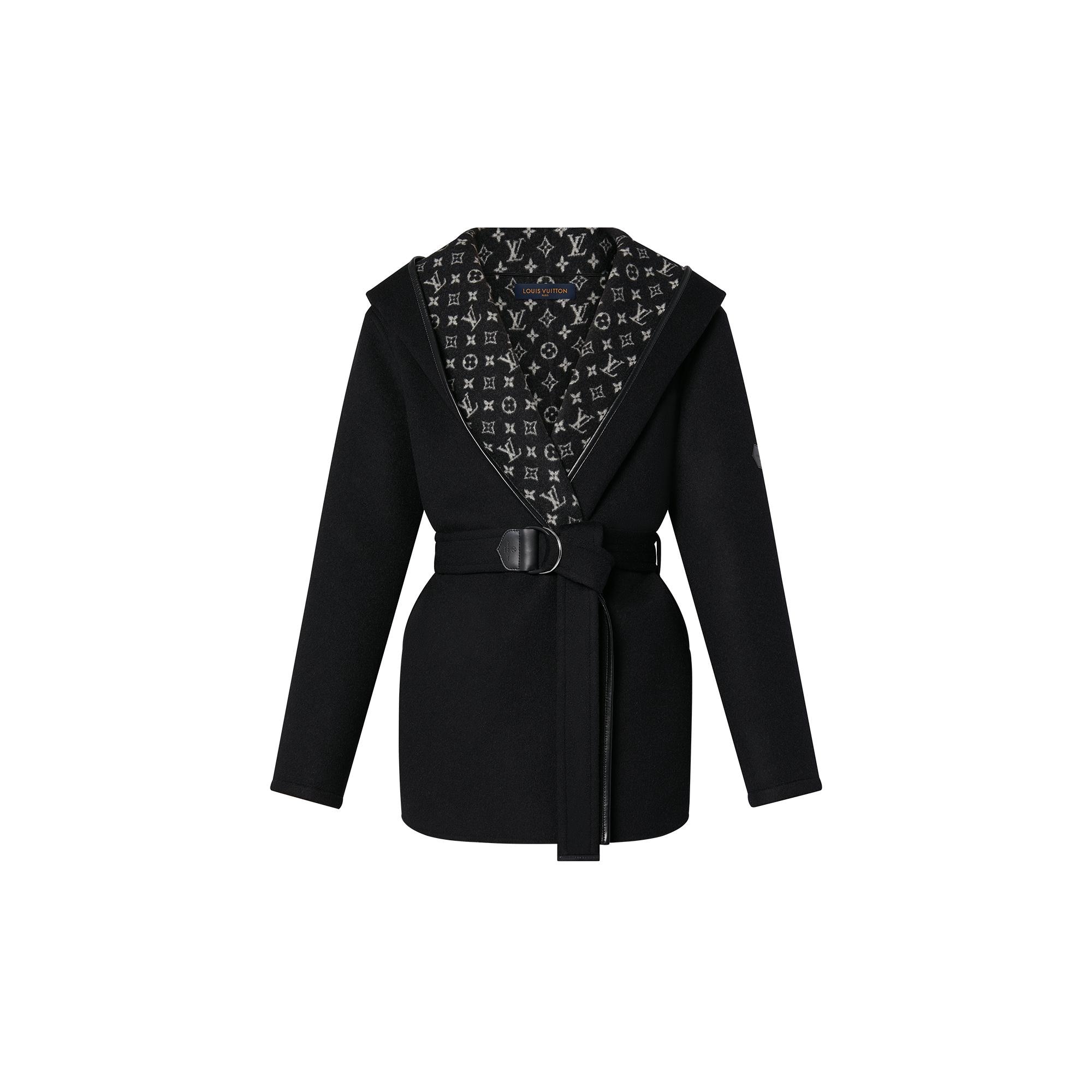 Belted Short Wrap Pea Coat - 1