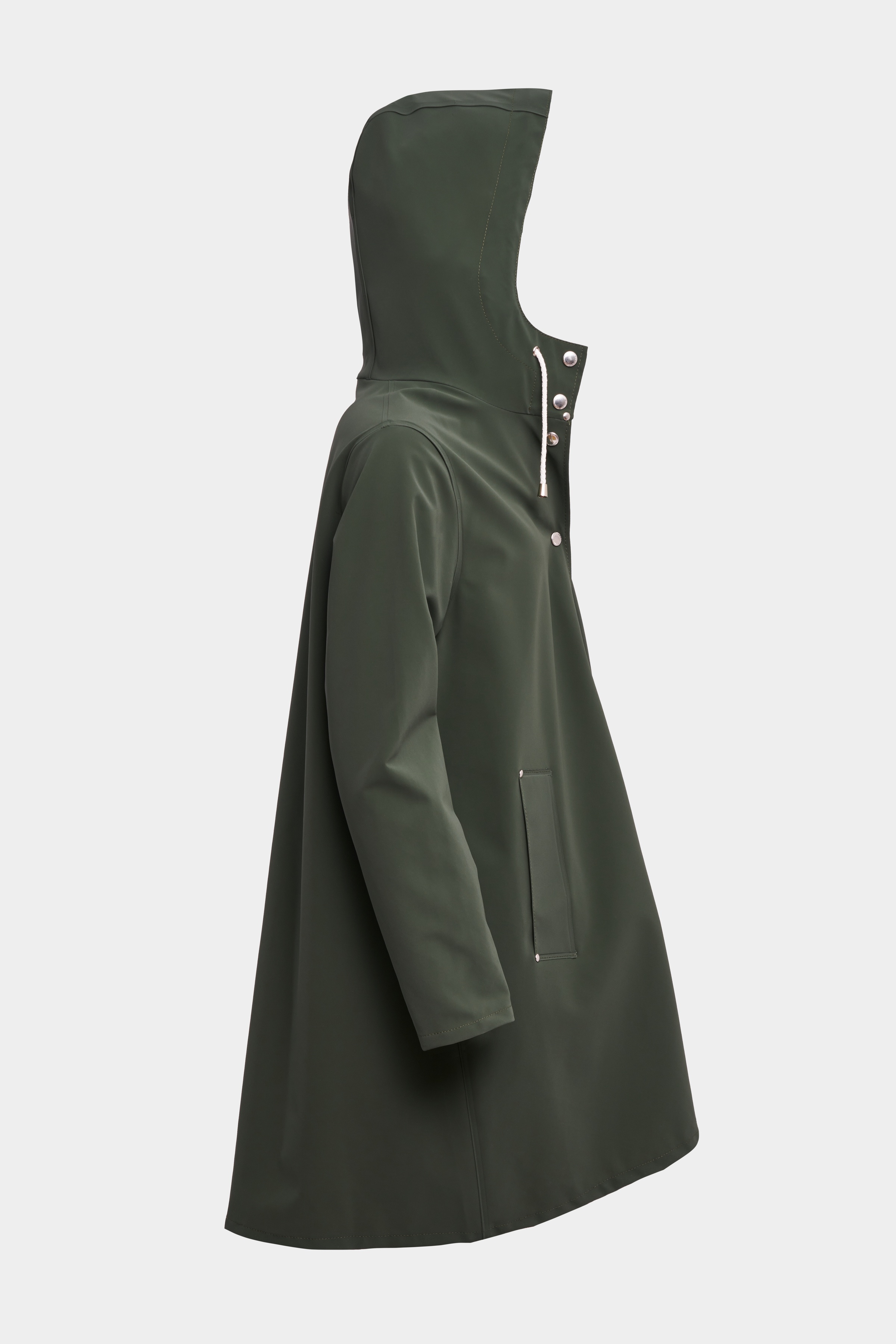Mosebacke Lightweight Matte Raincoat Green - 5