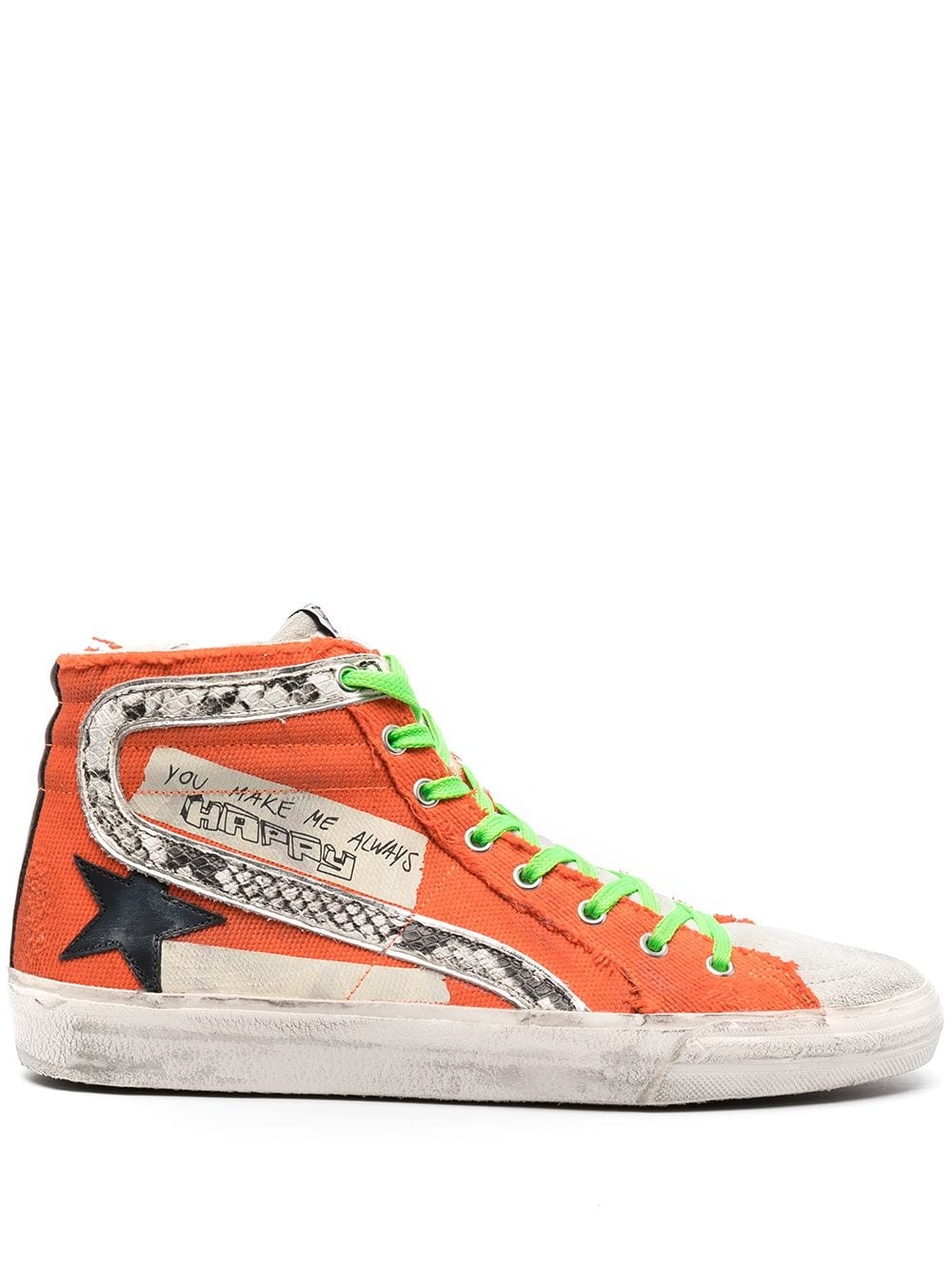 Slide high-top sneakers - 1