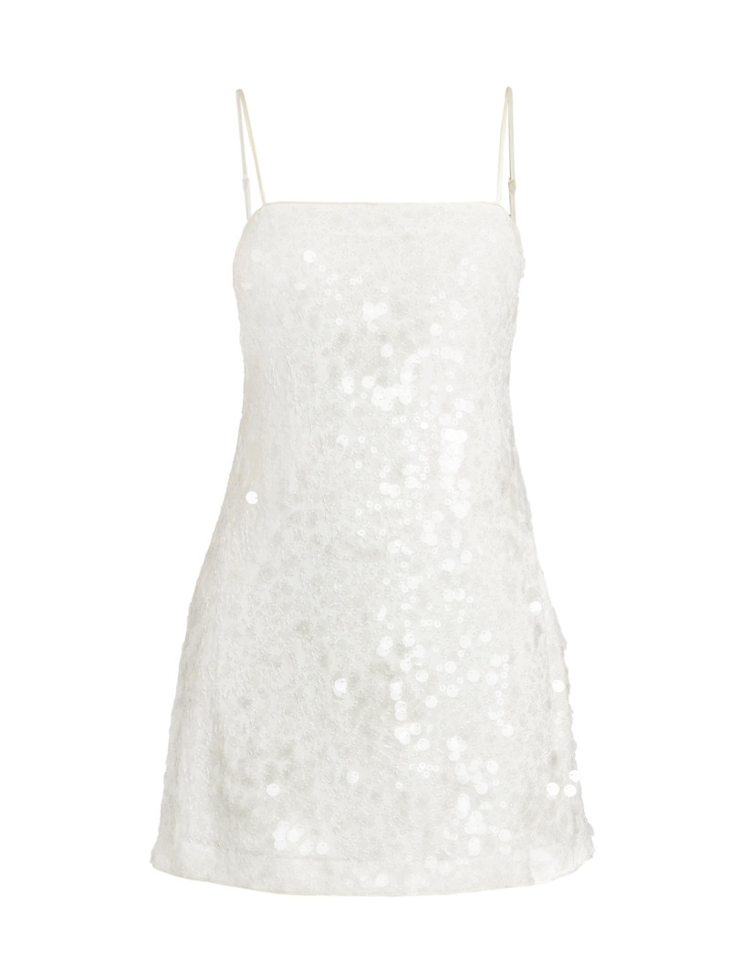 Women's Lollie Sequined A-Line Minidress - Ivory 1