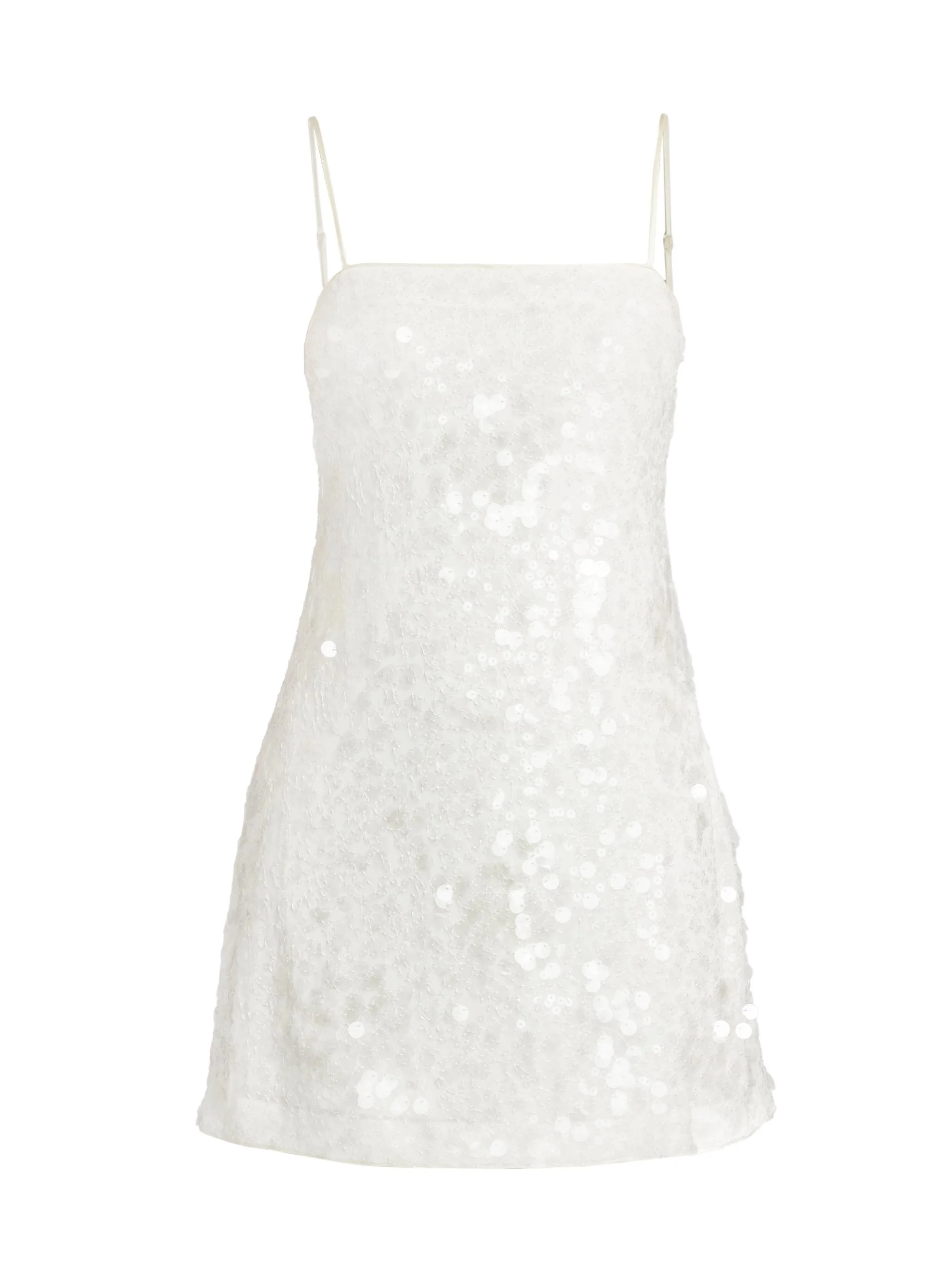 Women's Lollie Sequined A-Line Minidress - Ivory - 1