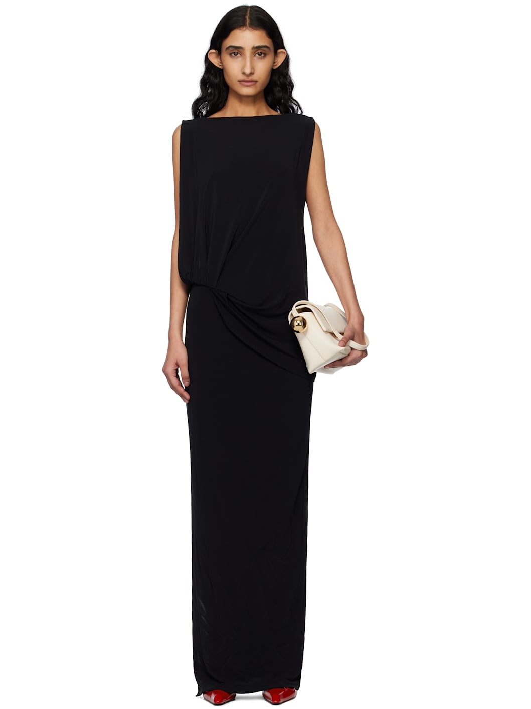 Black La Croisière 'The Peplo' Maxi Dress - 1
