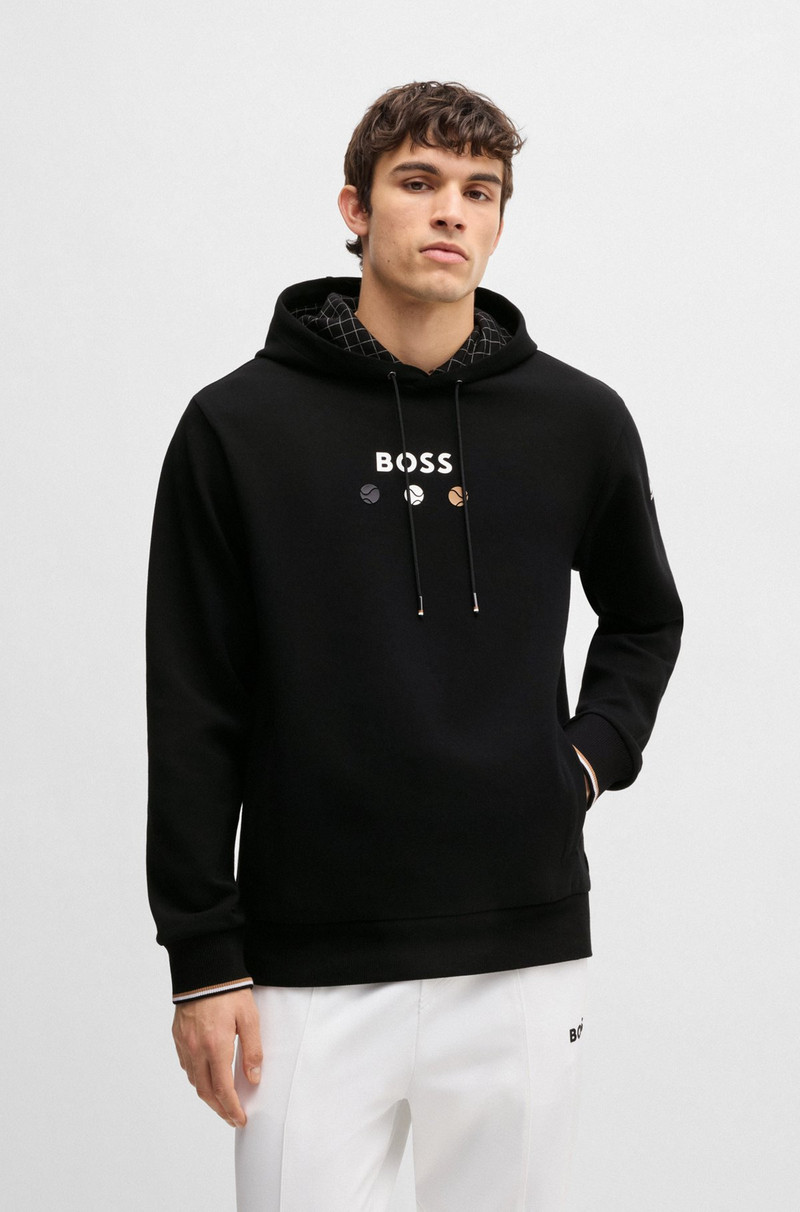 COTTON HOODIE WITH TENNIS ARTWORK 2