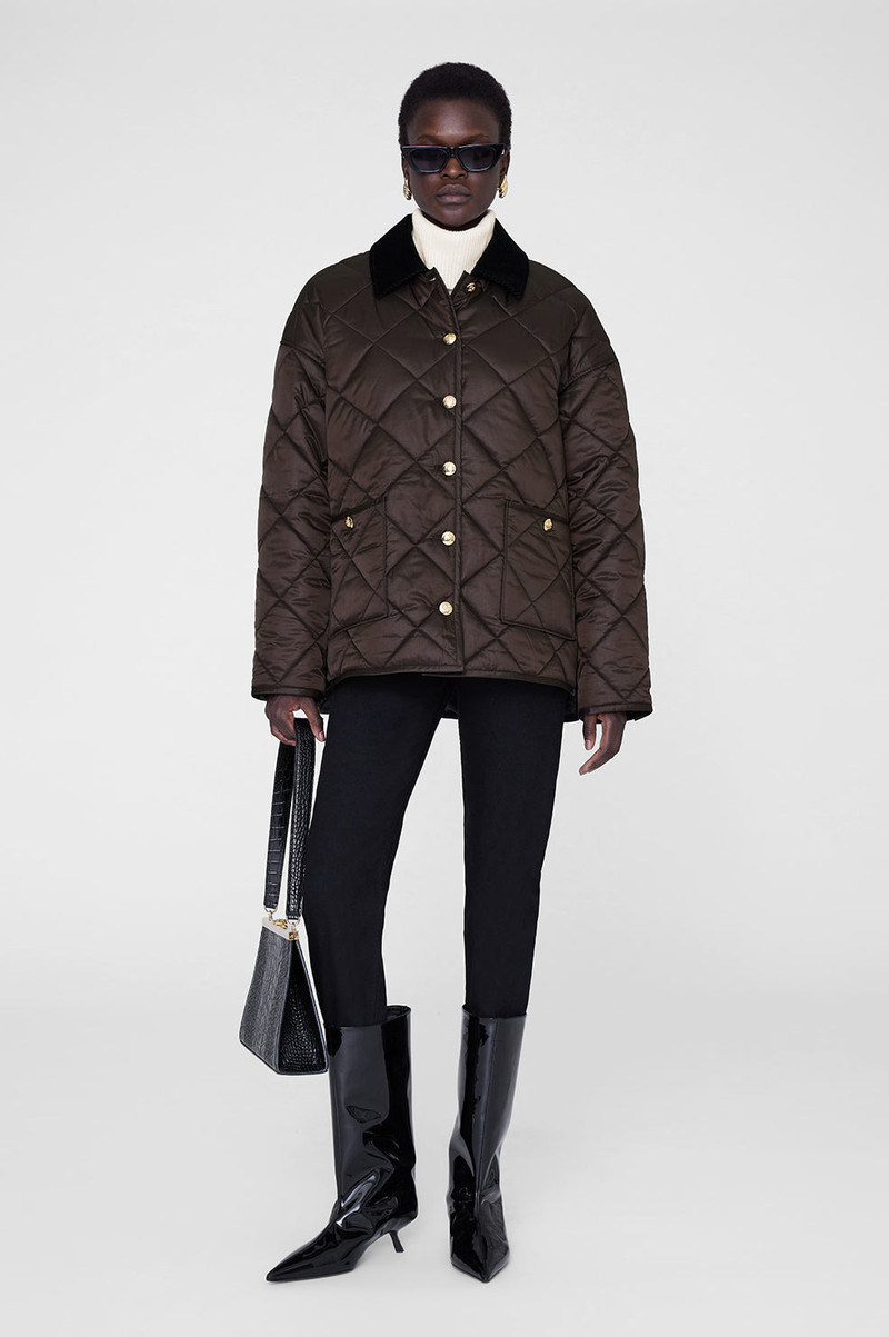 Luca Padded Jacket - Deep Brown 5